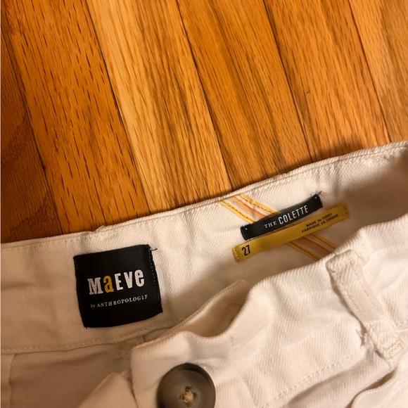 Anthropologie White Colette W27 -Stain - - Picture 2 of 3
